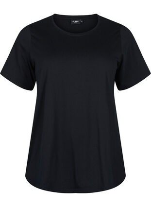 FLASH - 2 kpl t-paitoja pyöreällä pääntiellä , Black/Black, Packshot image number 2