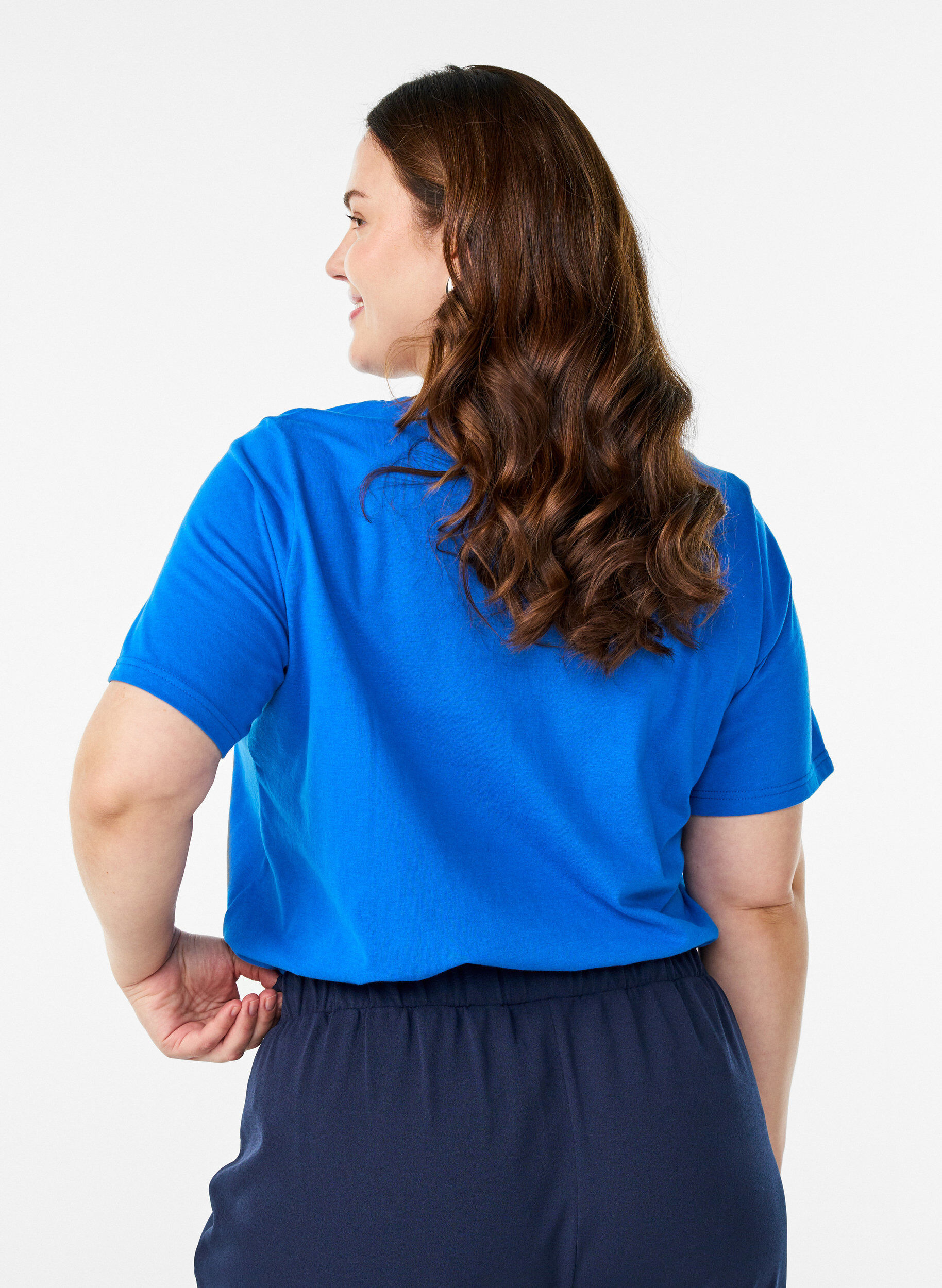 ZizziT-paita printill&auml;, Sininen, Model image number 2