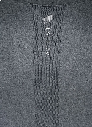 Saumaton aluspaita talviurheiluun, Dark Grey Melange, Packshot image number 3