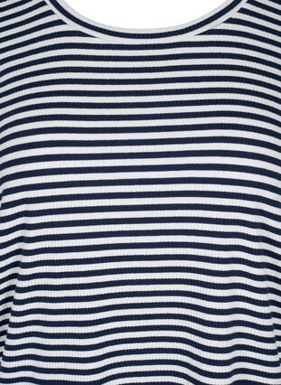Raidallinen pusero pitkillä hihoilla , N. Sky/White Stripe, Packshot image number 2