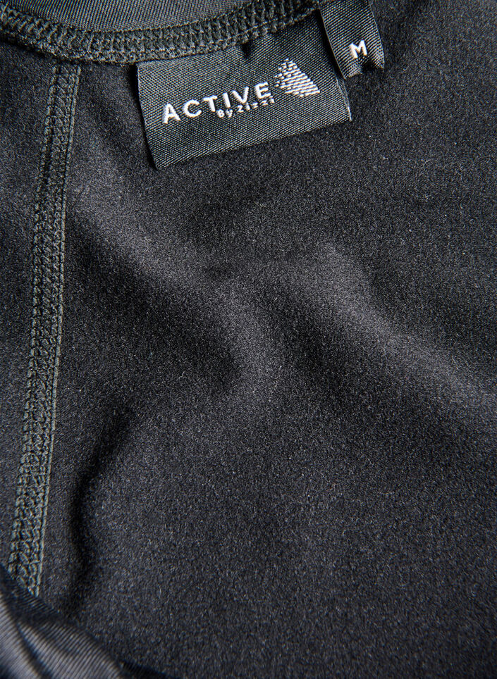 Treenilegginsit fleecevuorella, Musta, Packshot image number 3