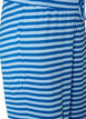 Raidalliset pyjamahousut korkealla vy&ouml;t&auml;r&ouml;ll&auml; ja leveill&auml; lahkeilla, Sininen, Packshot image number 2