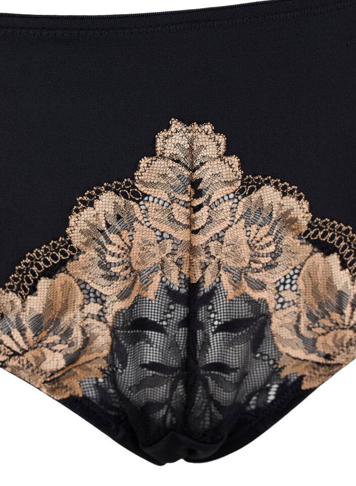 Tai-alushousut pitsillä, Black, Packshot image number 2