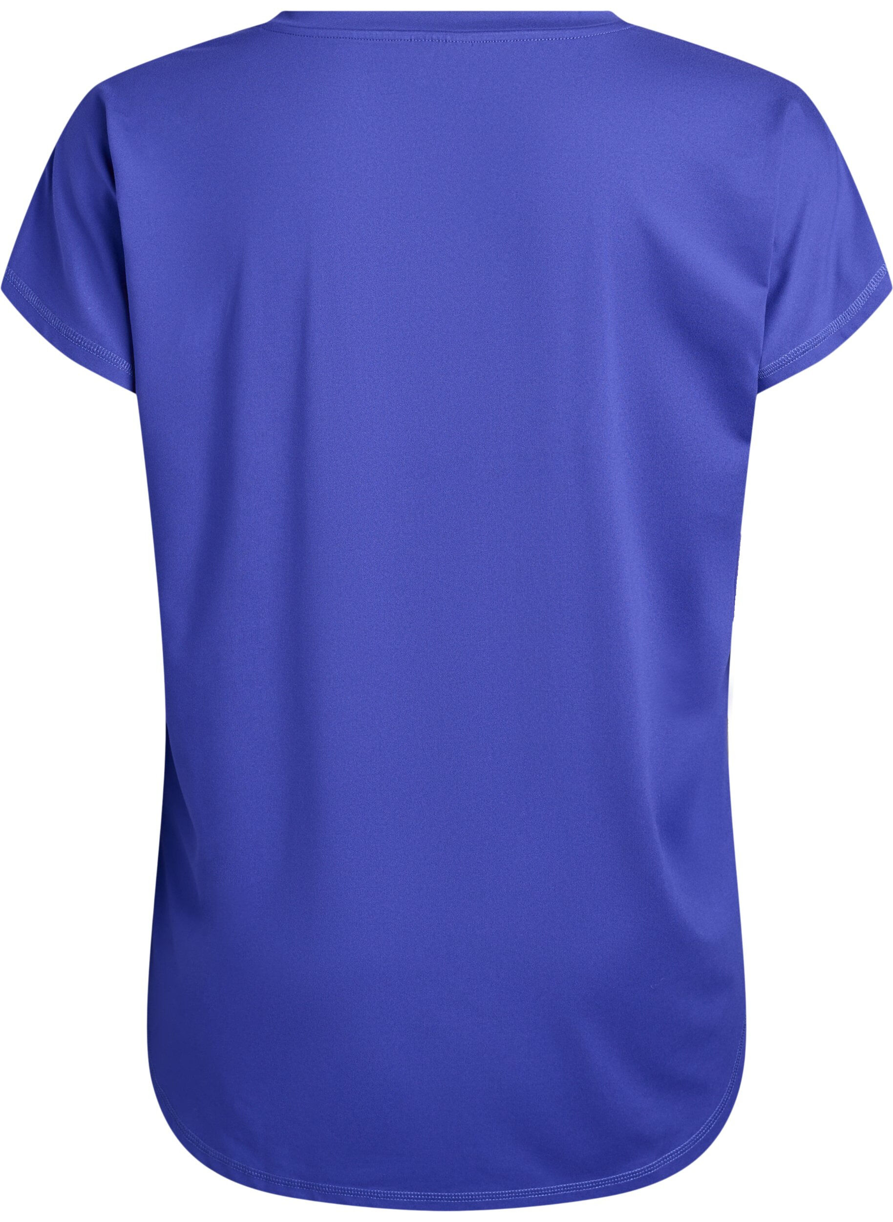 ZizziLyhythihainen t-paita treeniin v-aukolla, Violetti, Packshot image number 1