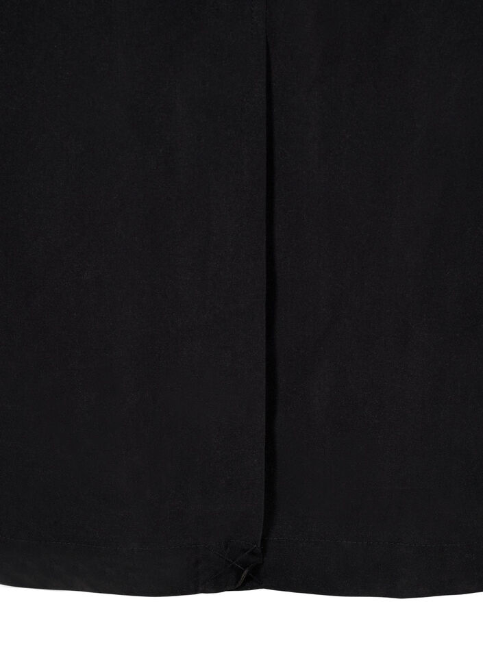 Pitkä trenssi ja vyö, Black, Packshot image number 3