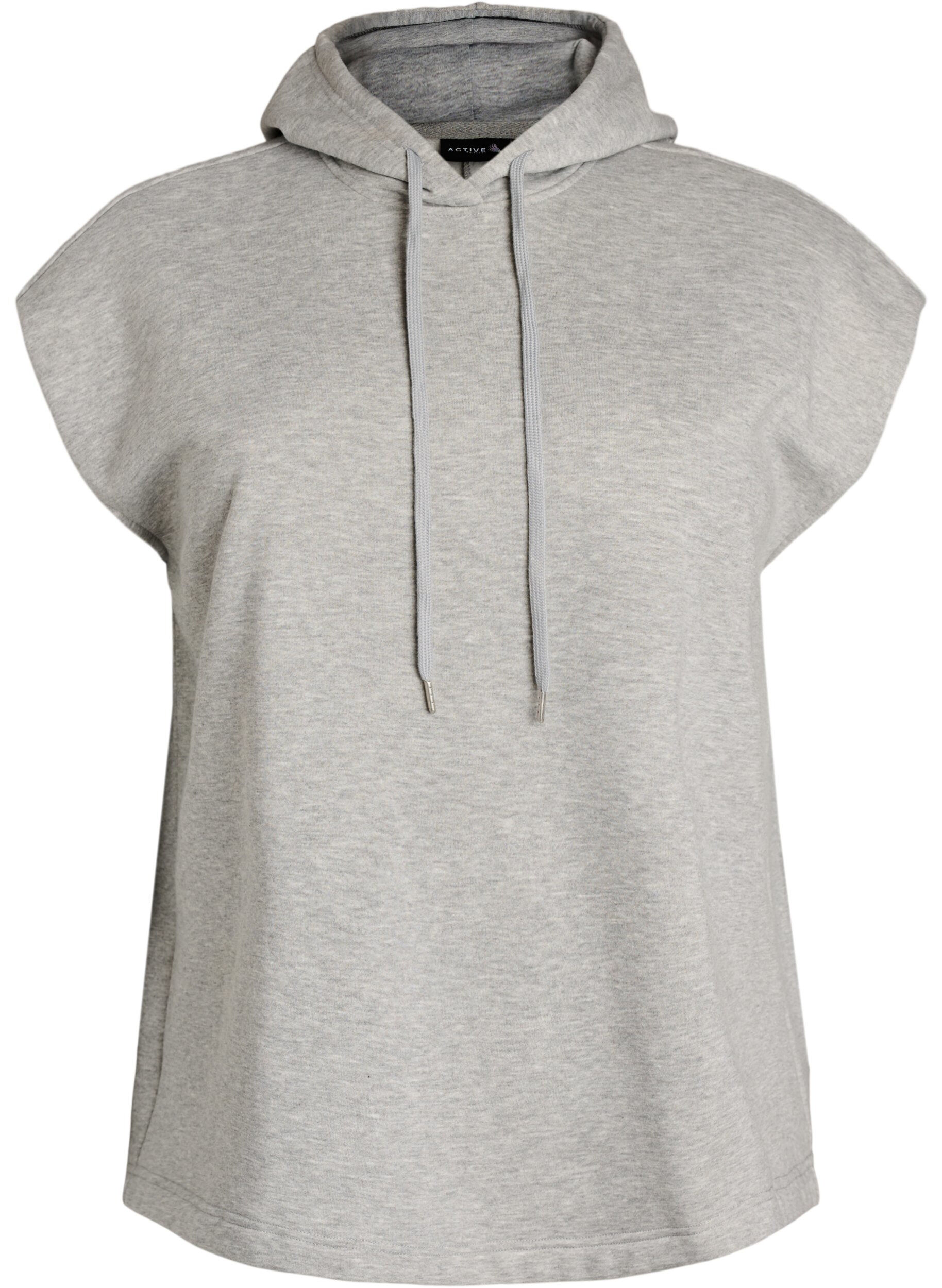 ZizziHupullinen swetaritakki olkatoppauksilla, Harmaa, Packshot image number 0