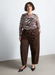 Mesh-pusero printill&auml;, Ruskea, Model image number 1