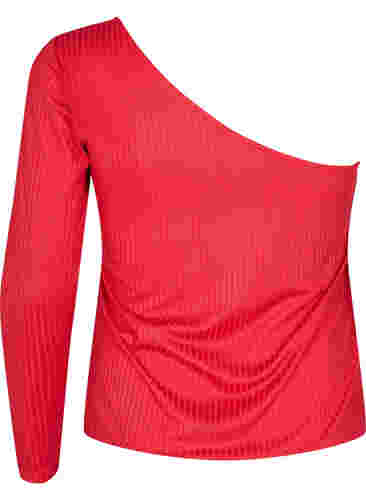 One shoulder -pusero, Tango Red, Packshot image number 1