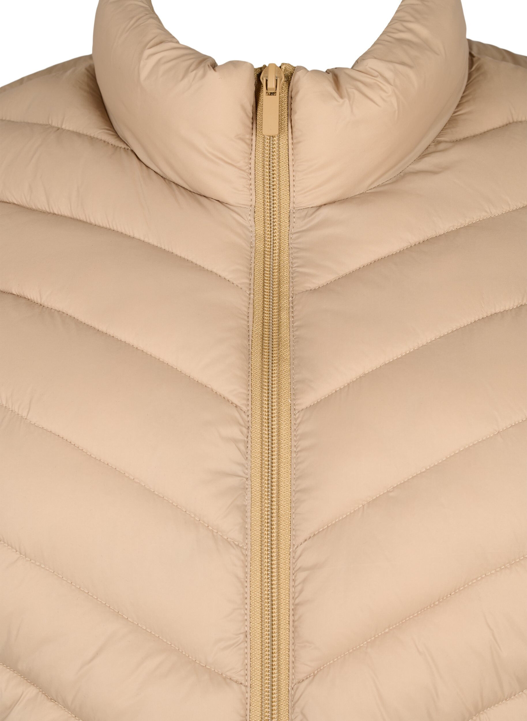 Zizzi Kevyt takki taskuilla, Ruskea, Packshot image number 2