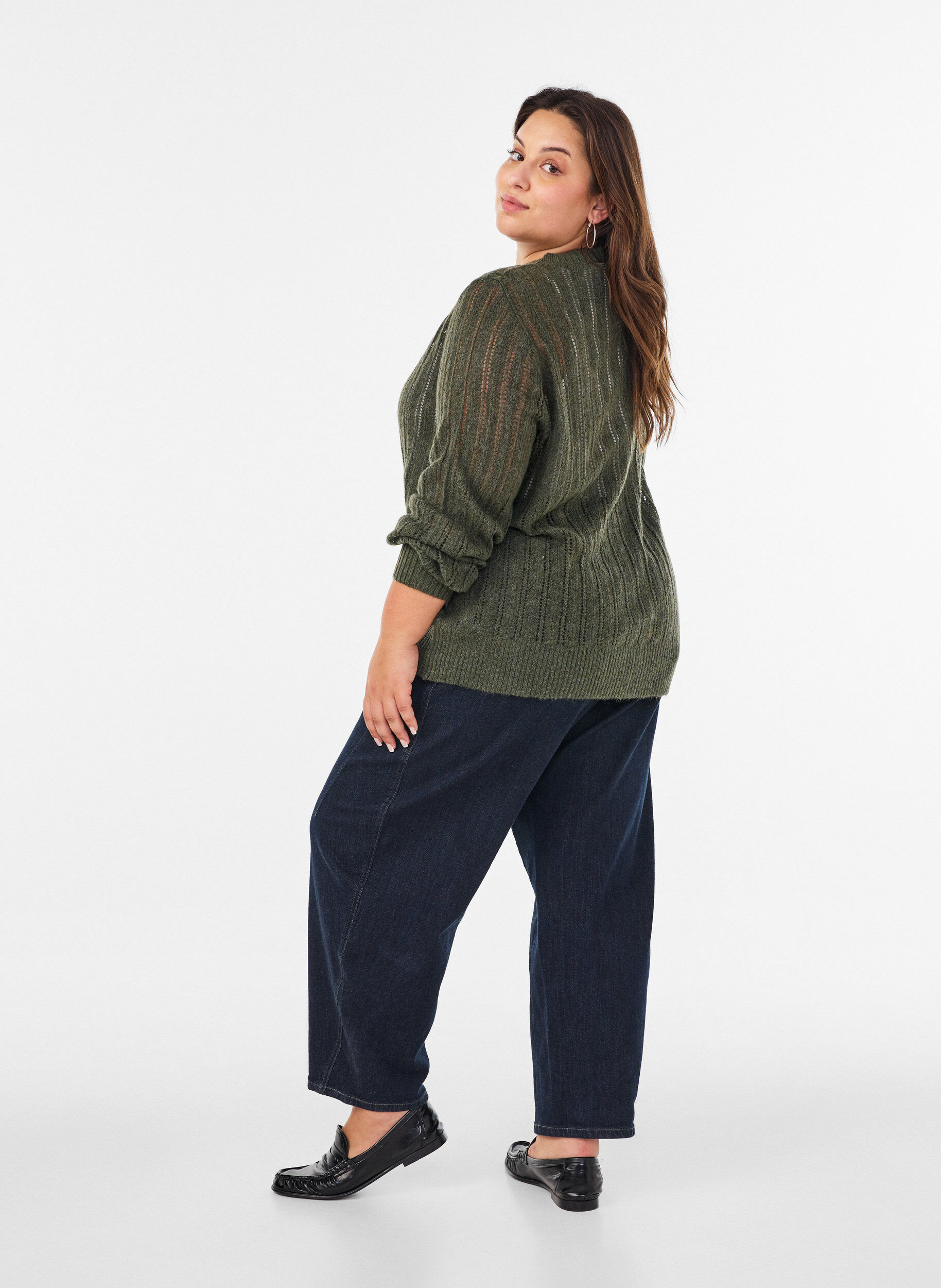 ZizziT-paita drapeeratulla yksityiskohdalla, Vihre&auml;, Model image number 2