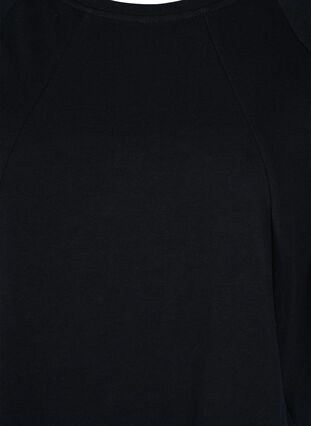 Kampanjatuote - Puuvillainen svetarimekko taskuilla ja 3/4-hihoilla , Black, Packshot image number 2
