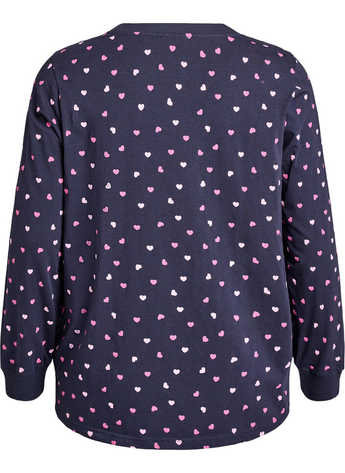 Painettu yöpaita, Sininen, Packshot image number 1