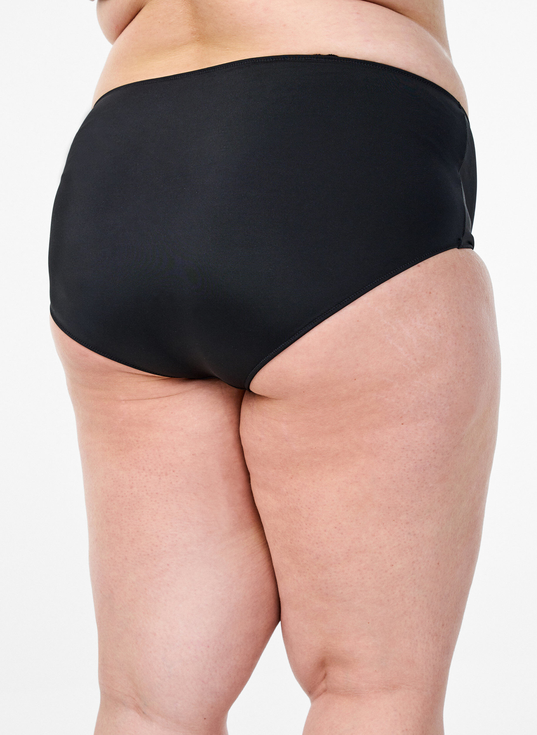 ZizziMikrokuitualushousut sis&auml;taskulla, Musta, Model image number 1