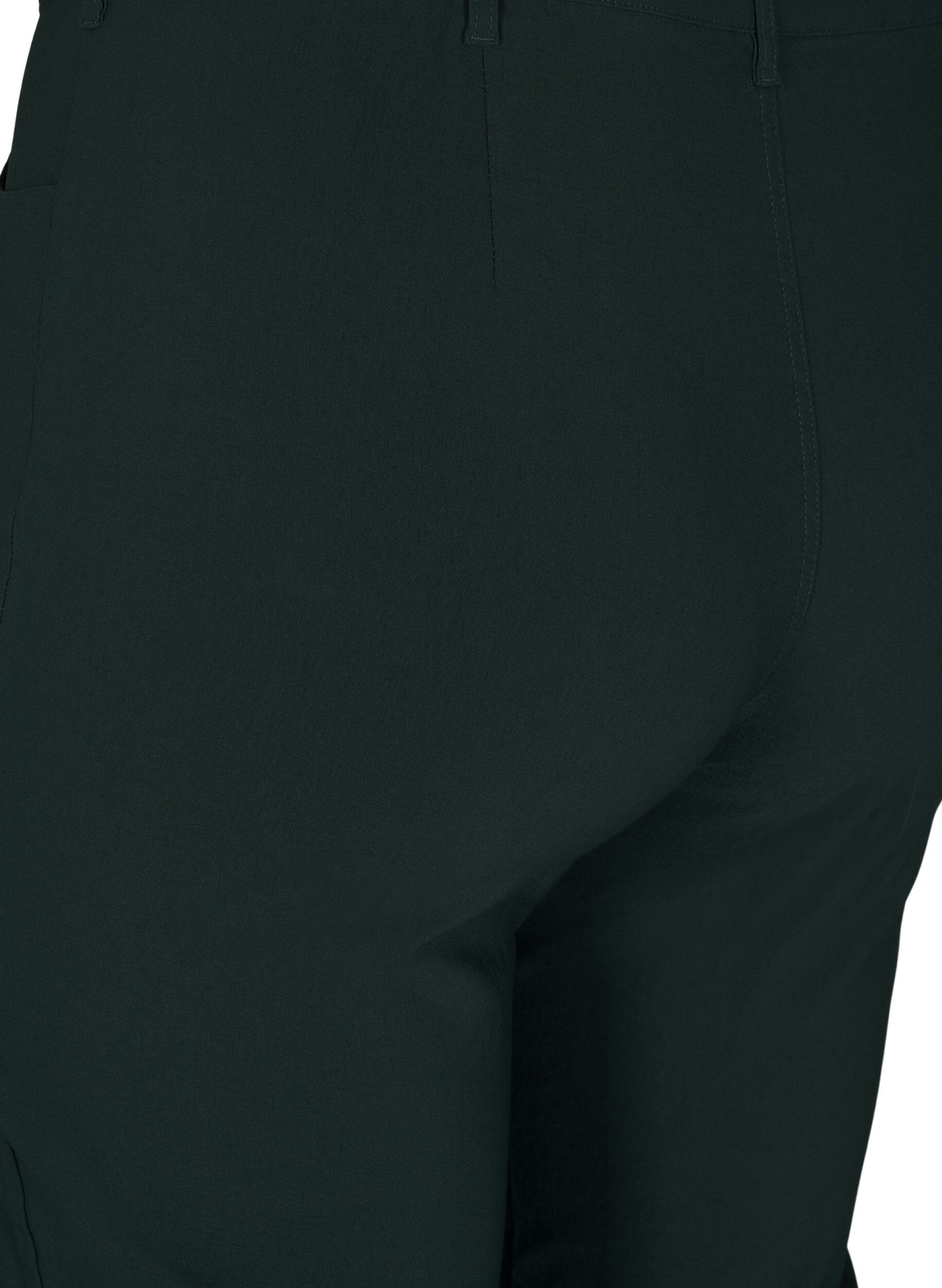 Zizzi Klassiset housut viskoosisekoitetta, Vihre&auml;, Packshot image number 3