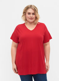 Lyhythihainen t-paita A-mallissa, Lipstick Red, Model