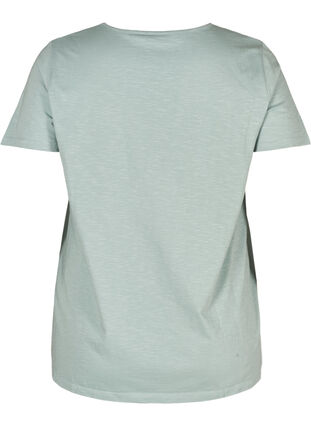 T-paita broderi anglaise- kuvioinnilla, Gray mist, Packshot image number 1