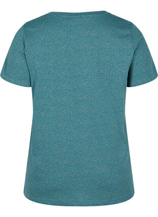 Puuvillainen t-paita printillä, Balsam Green DOT, Packshot image number 1