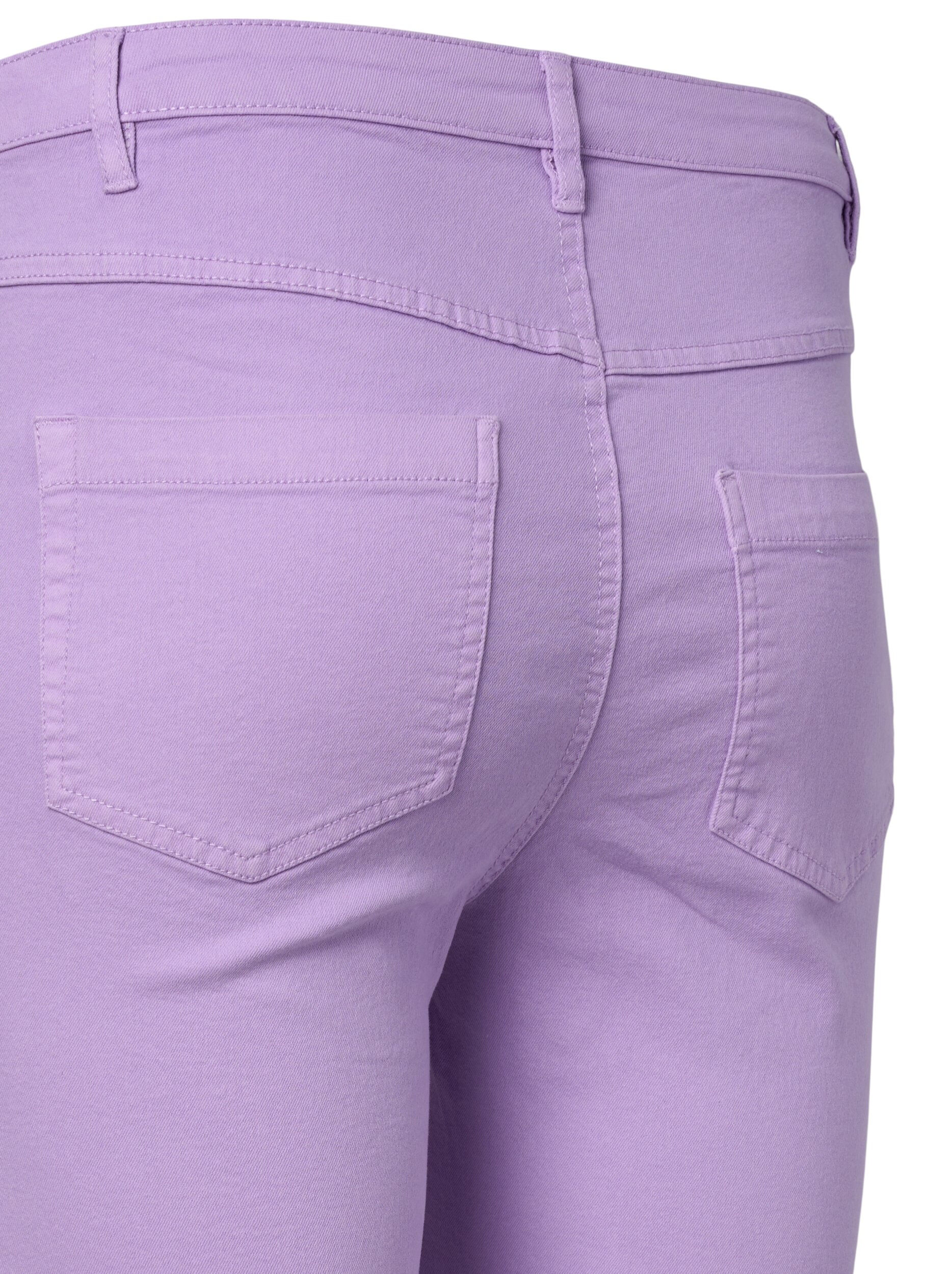 Zizzi Korkeavy&ouml;t&auml;r&ouml;iset Amy farkut super slim fit -mallissa, Lavender, Packshot image number 3