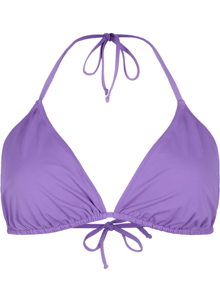 Yksivärinen bikiniyläosa, Violetti, Packshot image number 0