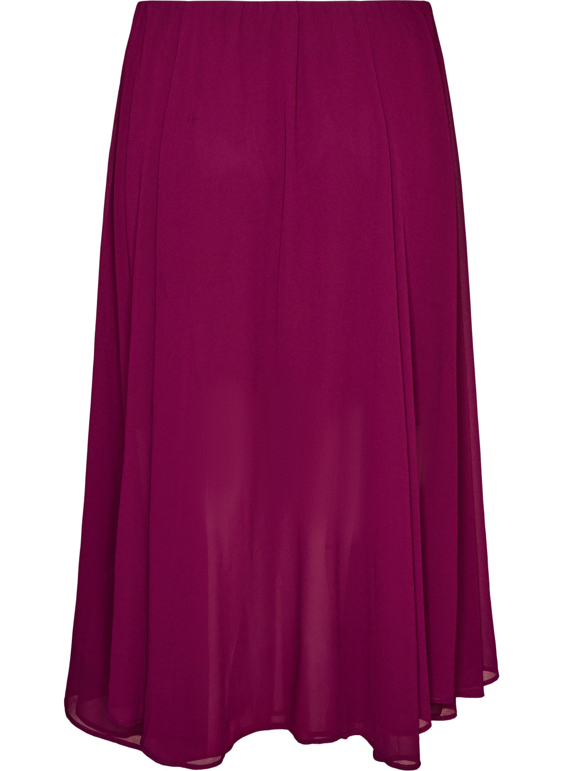 ZizziA-linjainen midihame, Violetti, Packshot image number 1