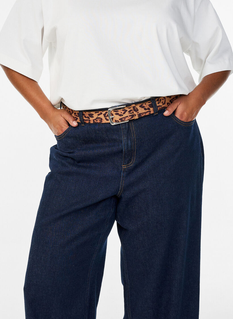 Vyö leopardikuosilla, Ruskea, Model image number 0