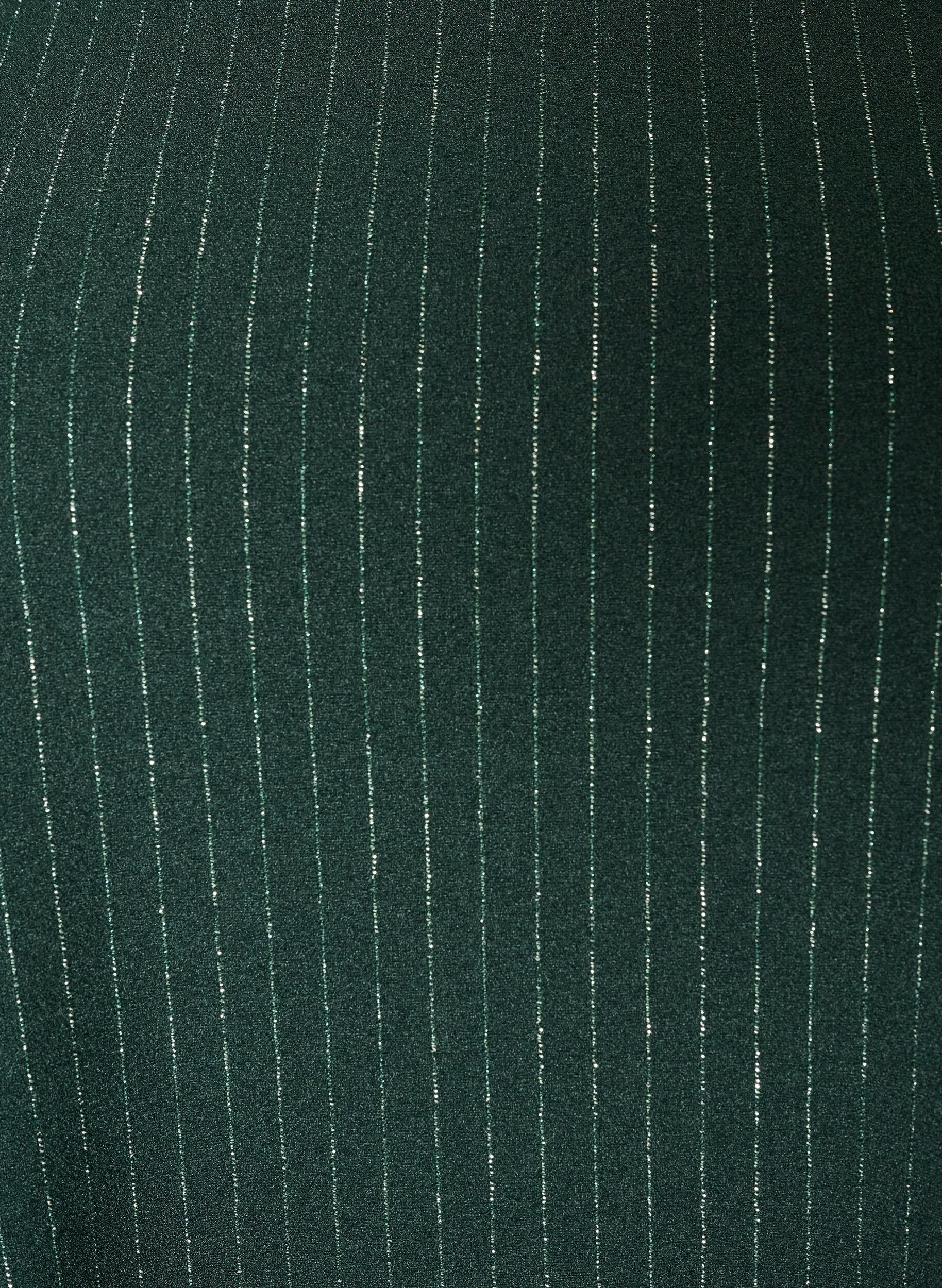 ZizziLyhyt A-linjainen mekko kimalteraidoilla, Vihre&auml;, Packshot image number 2