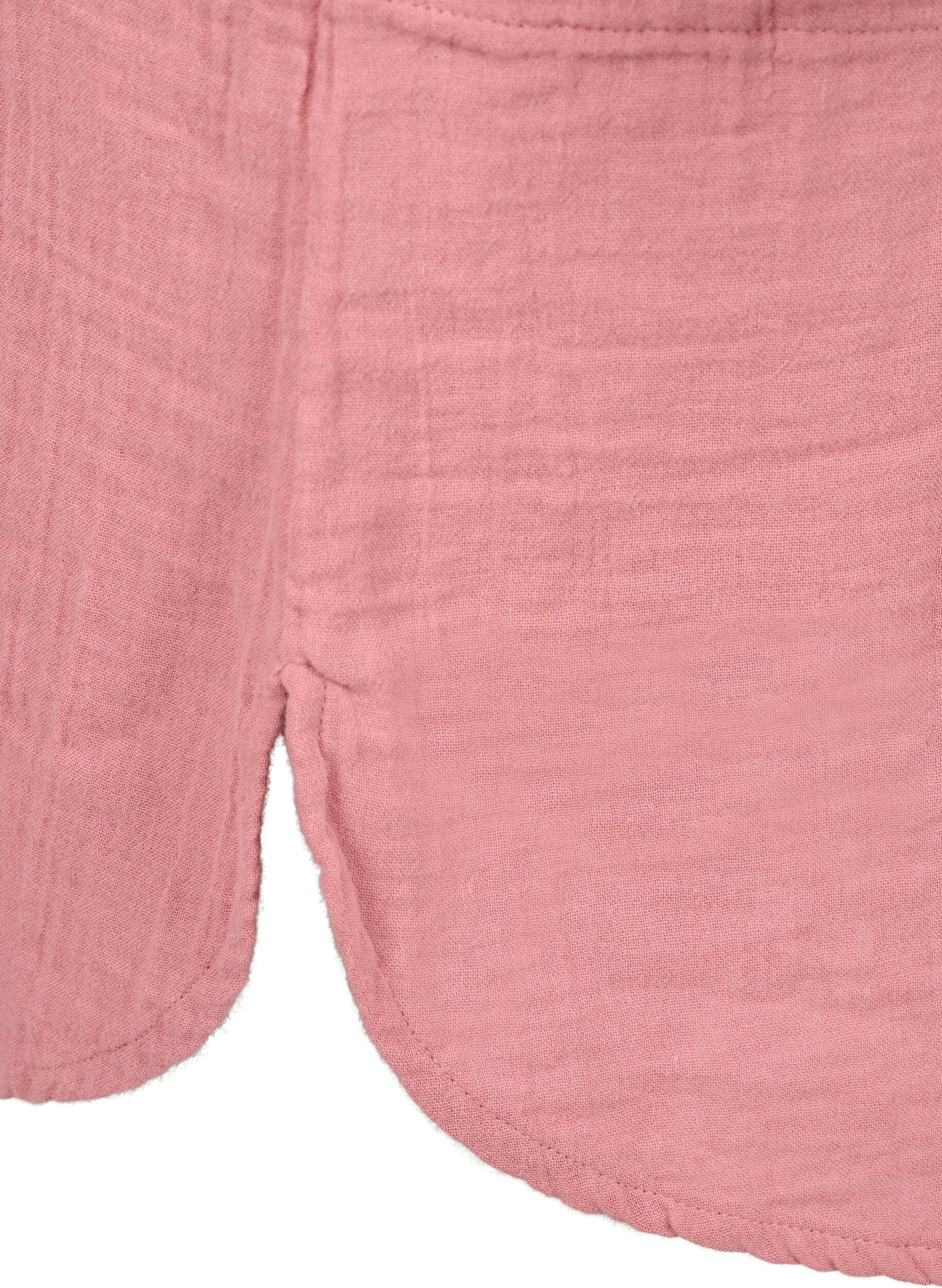 Zizzi Pitk&auml; paita puuvillamusliinia, Old Rose, Packshot image number 3