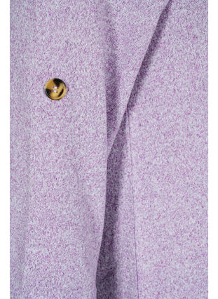 Pusero napeilla ja 3/4-hihoilla , Royal Lilac Melange, Packshot image number 3
