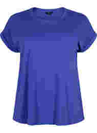 Lyhythihainen t-paita puuvillasekoitteesta, Royal Blue