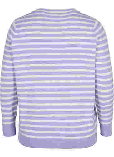 Raidallinen ribattu neule, Lavender Comb., Packshot image number 1