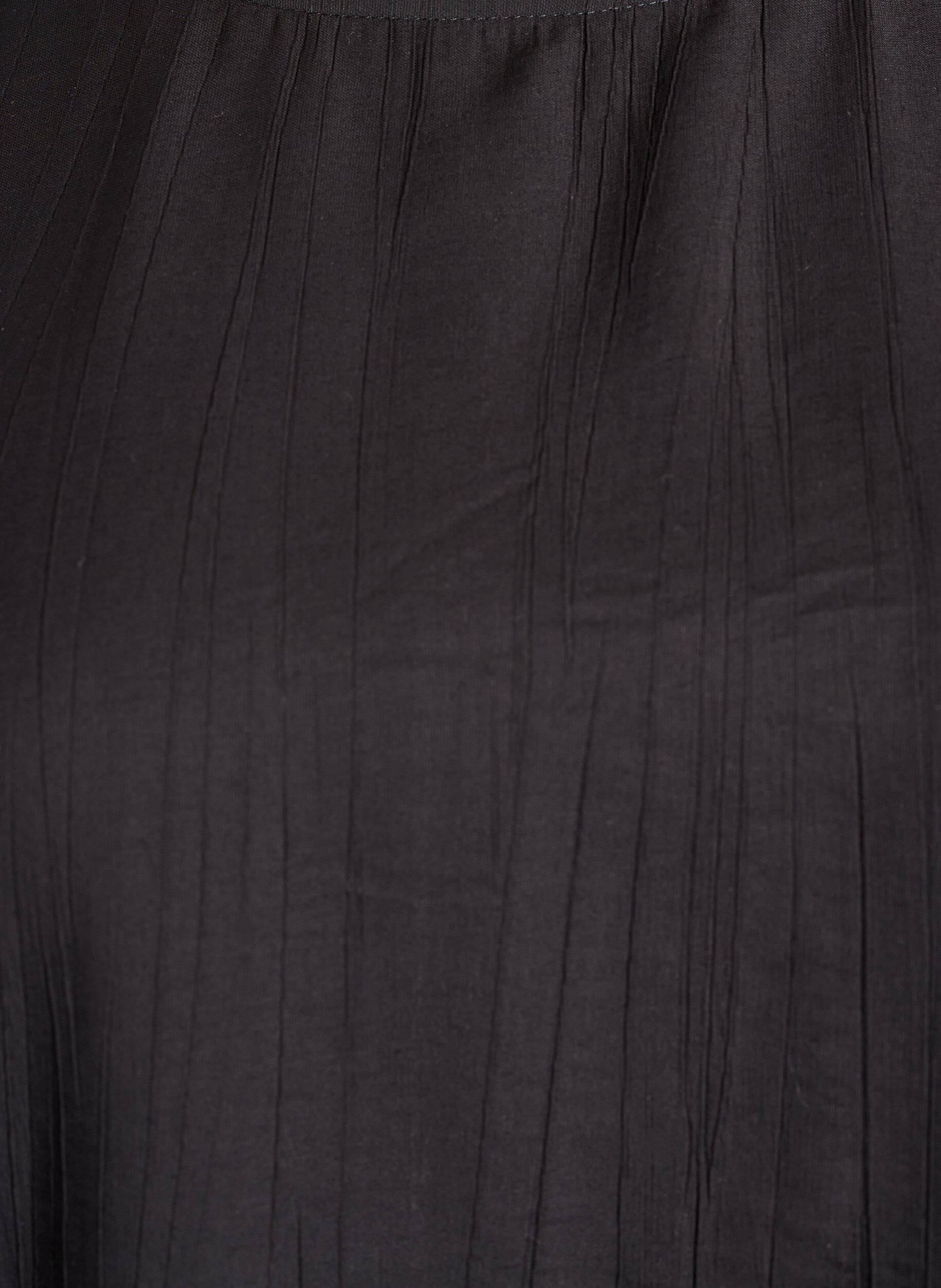 Zizzi Viskoosipusero 3/4-hihoilla ja pallovaikutelmalla, Musta, Packshot image number 2