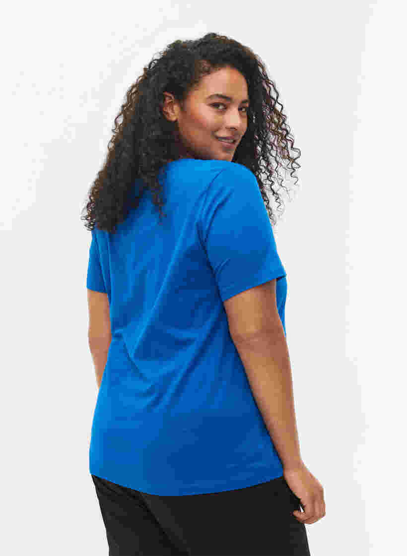 Yksivärinen perus t-paita puuvillasta, Skydiver, Model image number 1