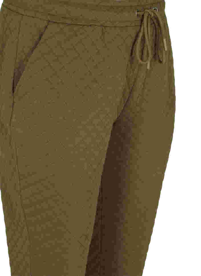 Kuvioidut housut nyörillä ja taskuilla, Ivy Green, Packshot image number 2