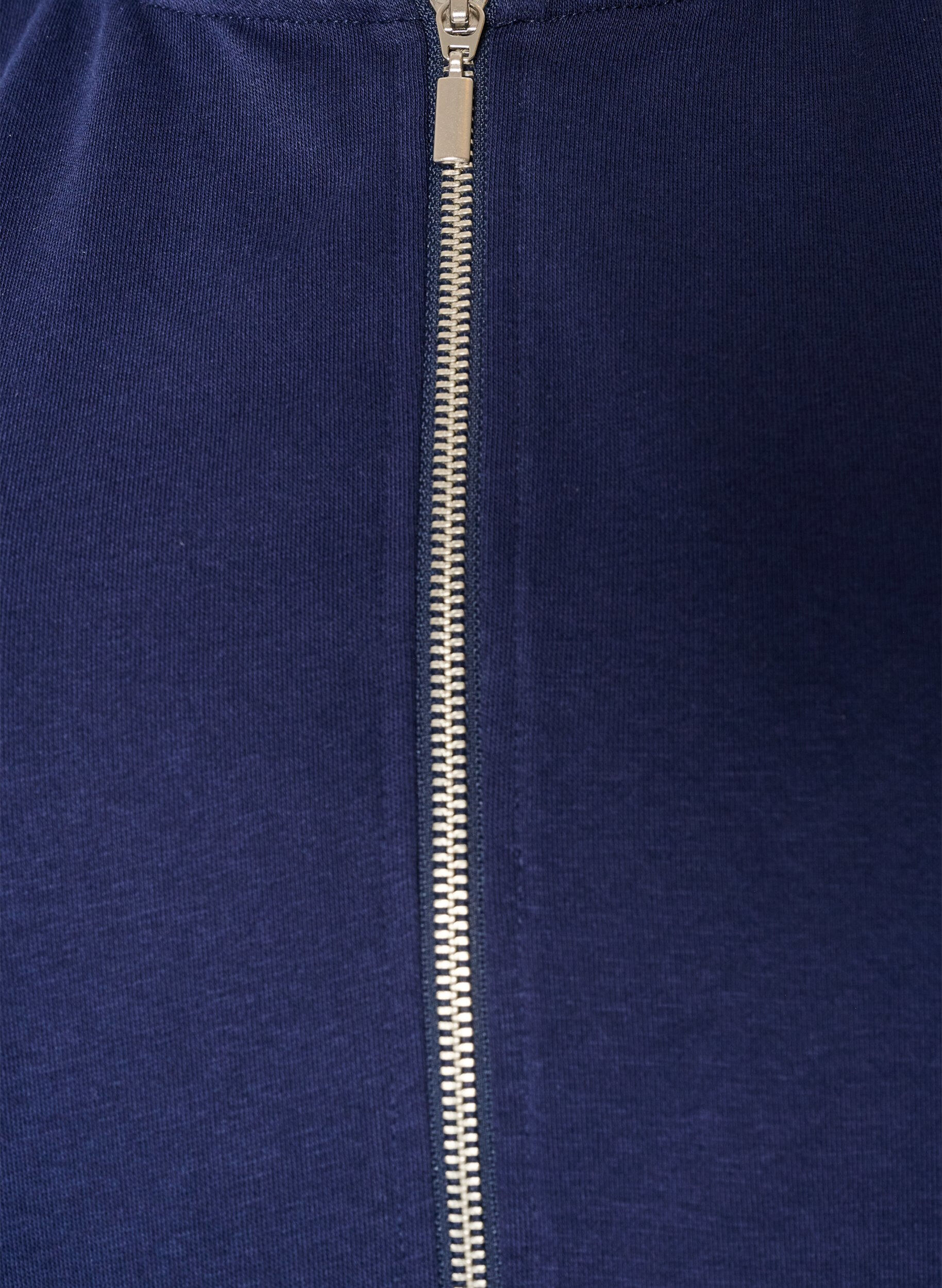 ZizziCollegetakki, jossa on huppu ja taskut, Sininen, Packshot image number 2
