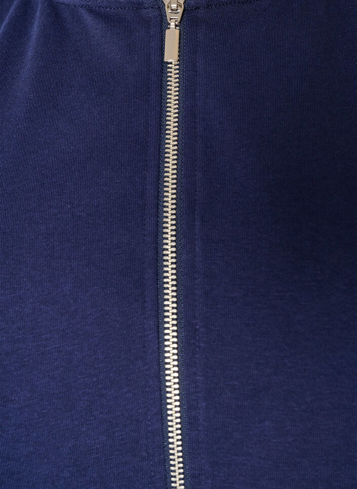 Collegetakki, jossa on huppu ja taskut, Sininen, Packshot image number 2