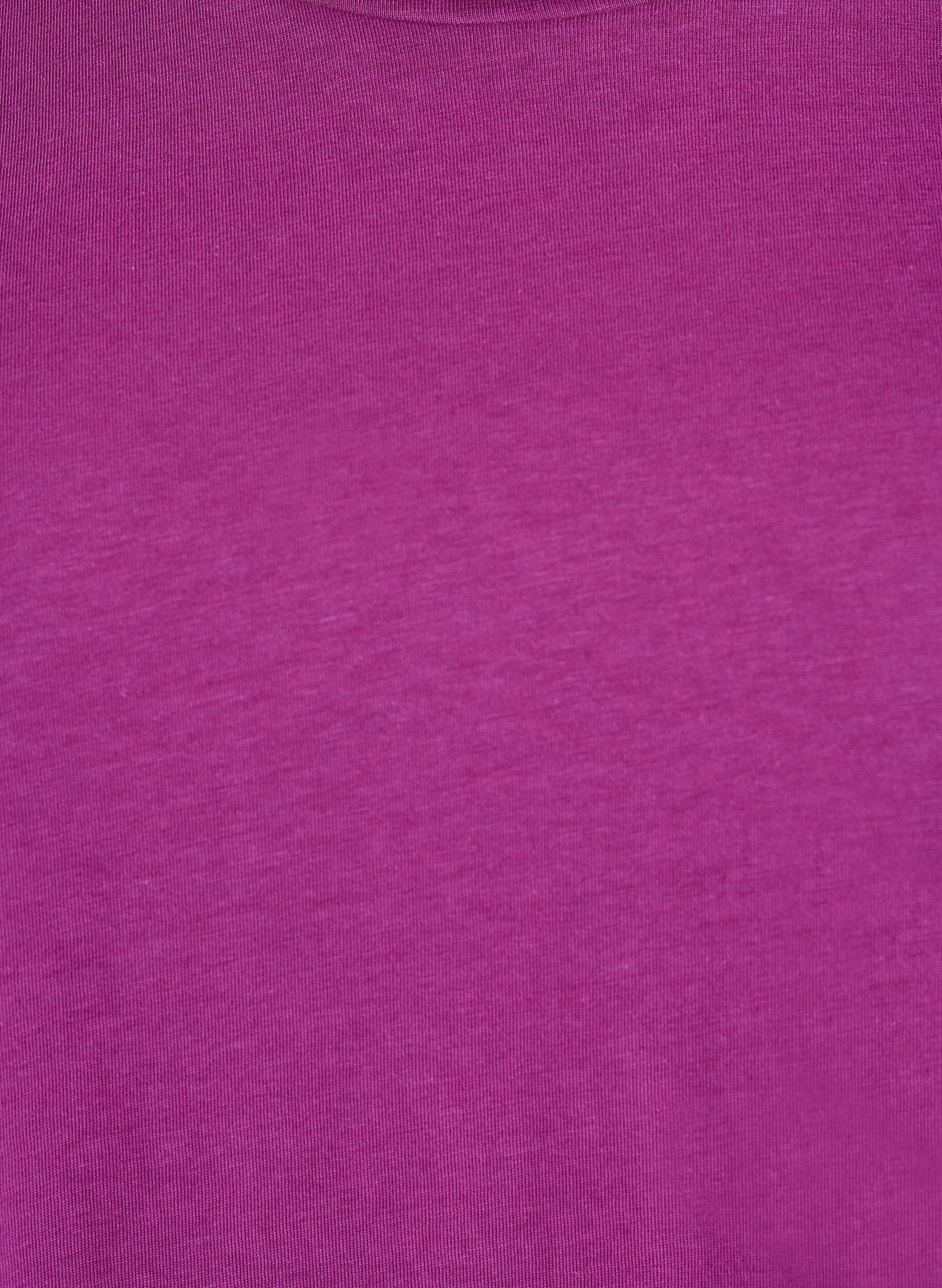 ZizziLyhythihainen t-paita puuvillasekoitteessa, Violetti, Packshot image number 2
