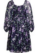 Pitk&auml;hihainen sifonkijuhlamekko, Sininen, Packshot image number 1
