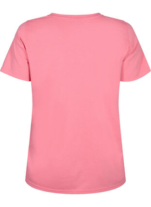 Lyhythihainen t-paita v-pääntiellä, Bubblegum Pink, Packshot image number 1