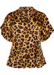 Pusero leopardikuosilla ja r&ouml;yhel&ouml;yksityiskohdilla, Ruskea, Packshot image number 0
