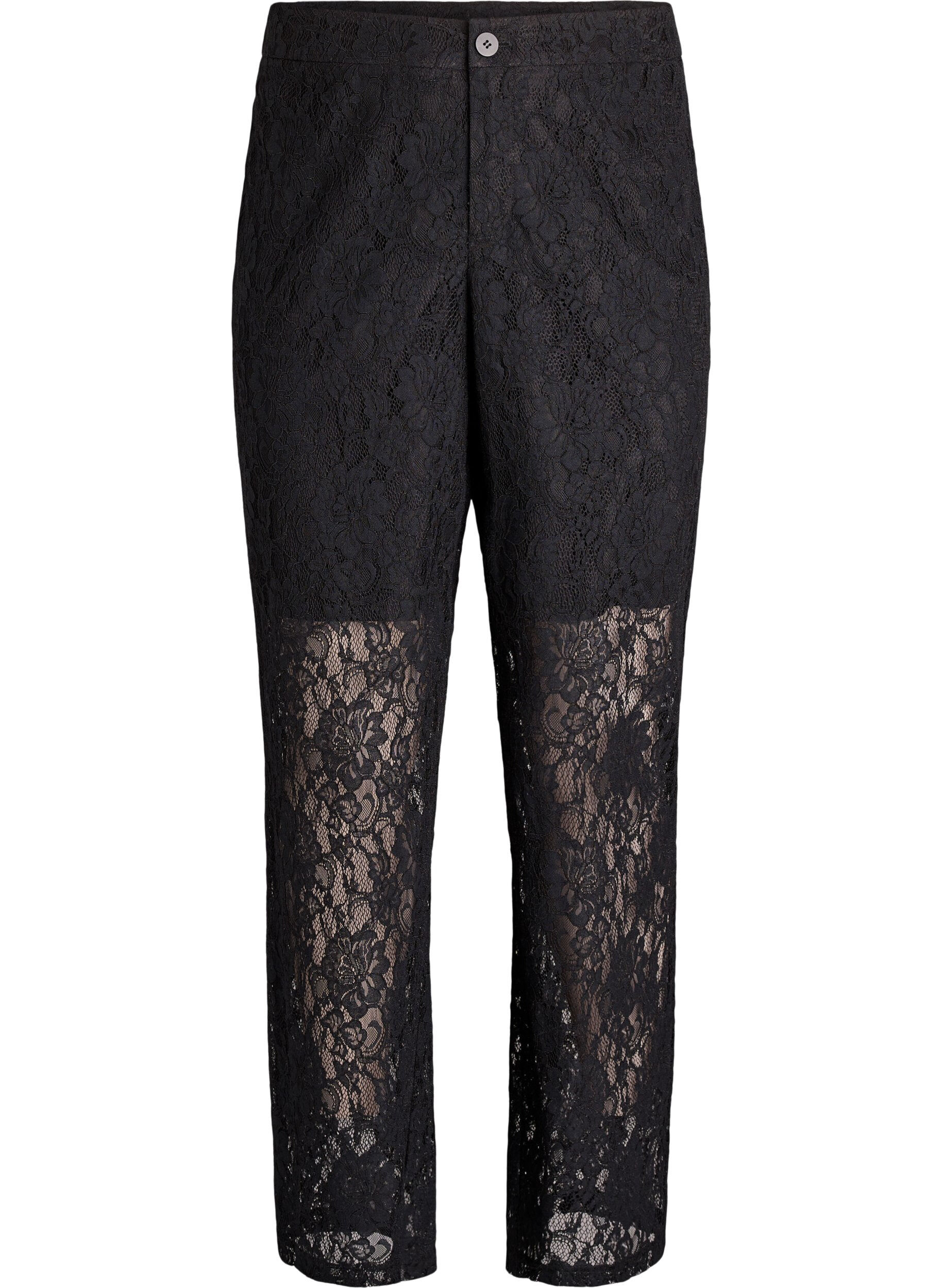 Korkeavy&ouml;t&auml;r&ouml;iset pitsihousut