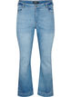 Bootcut -farkut halkiolla, Blue Denim, Packshot image number 0