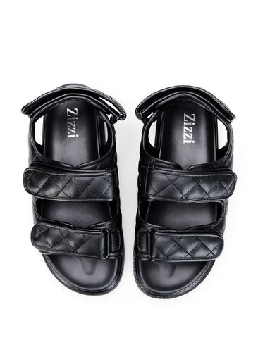 Wide fit -sandaalit, Black, Packshot image number 2