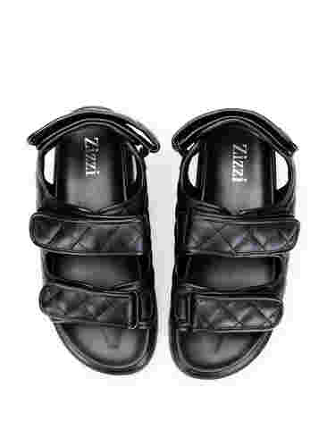 Wide fit -sandaalit, Black, Packshot image number 2