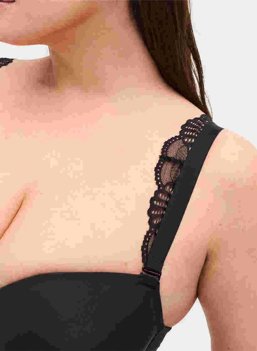 Pitsinen selkäosa rintaliiveihin, Black Lace 1, Model image number 1