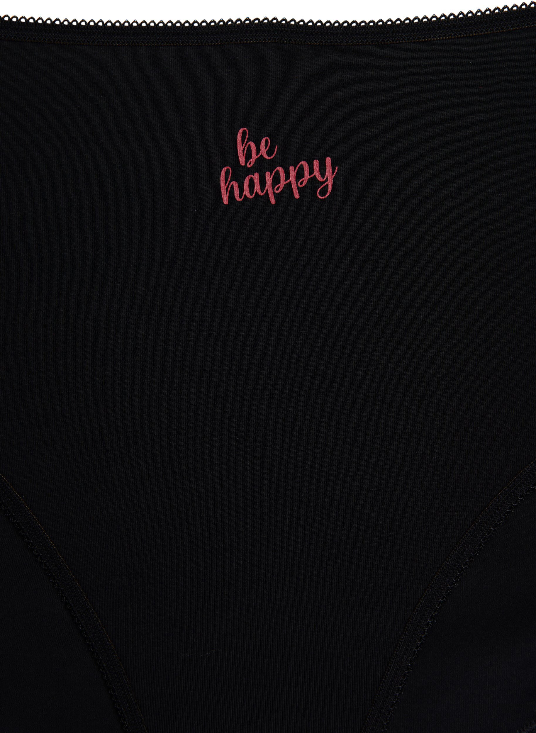 Zizzi 7 kpl paketti pikkuhousuja, joissa normaali vy&ouml;t&auml;r&ouml;, Punainen, Packshot image number 3