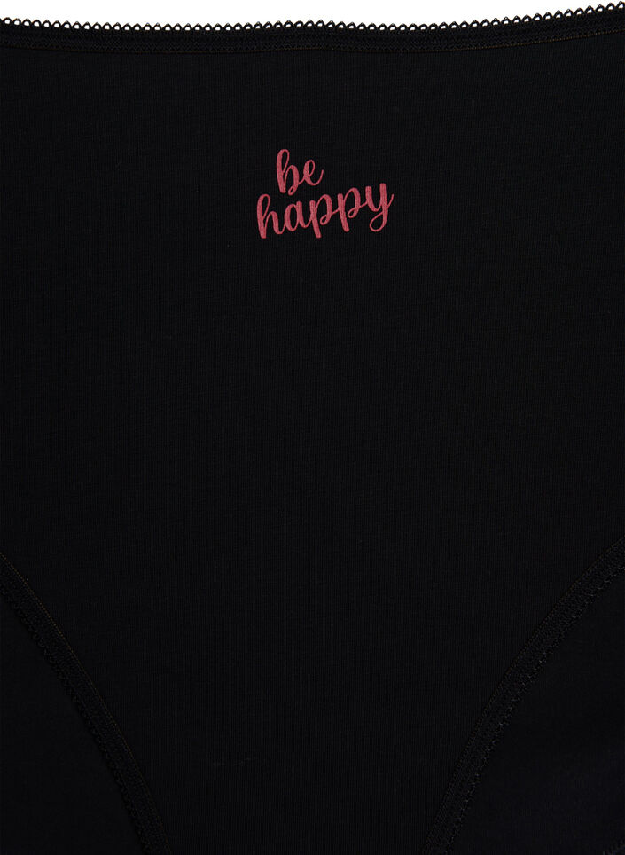 7 kpl paketti pikkuhousuja, joissa normaali vyötärö, Punainen, Packshot image number 3