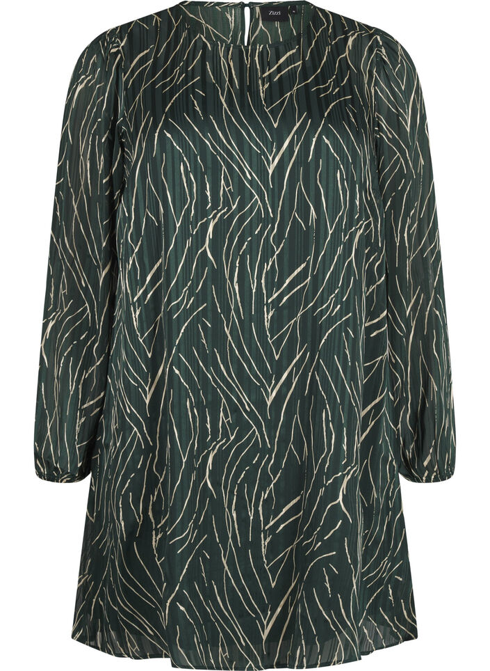 Lyhyt mekko printillä ja pyöreällä kaula-aukolla, Scarab Safari AOP, Packshot image number 0