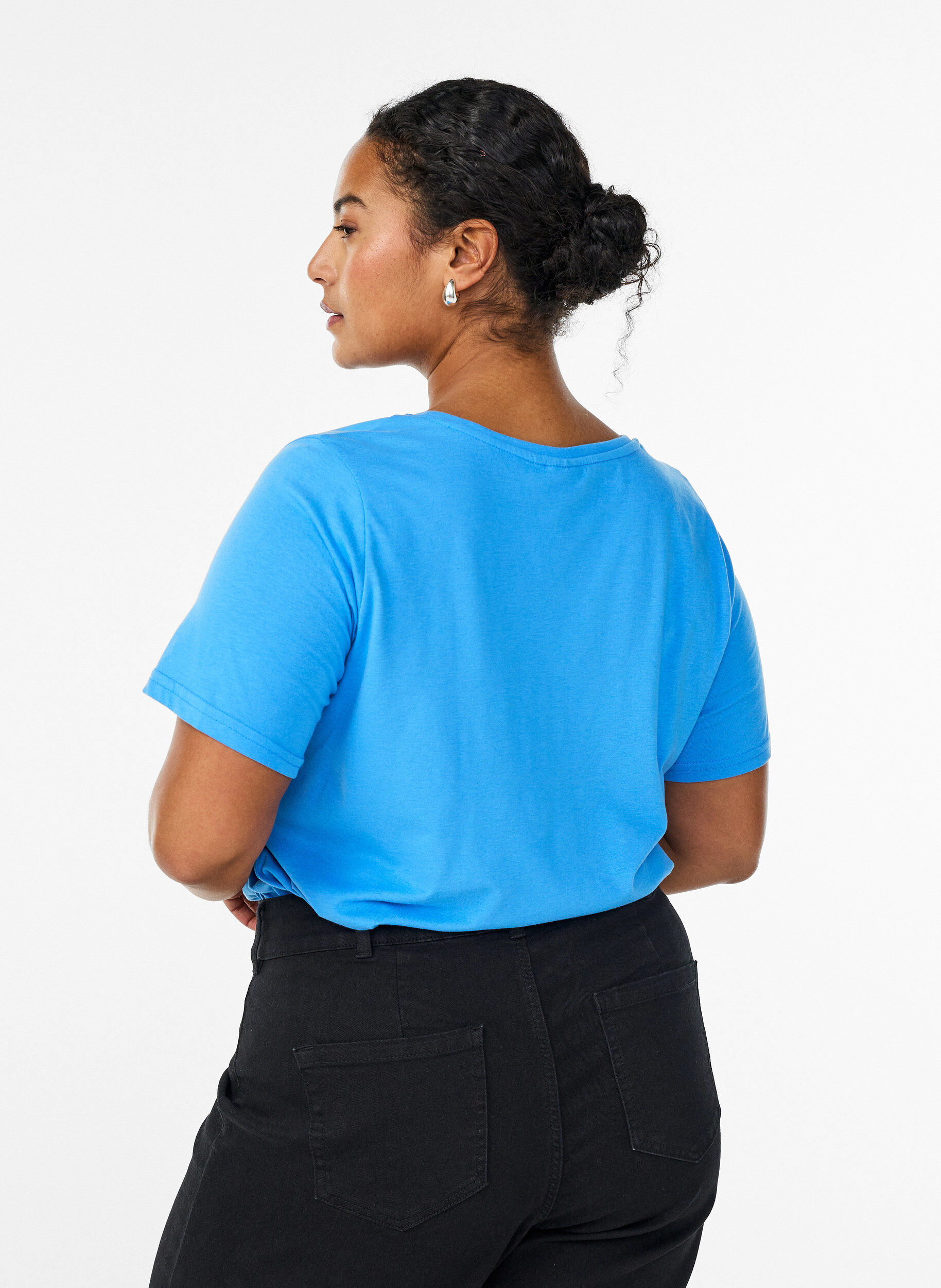 ZizziT-paita printill&auml;, Sininen, Model image number 2