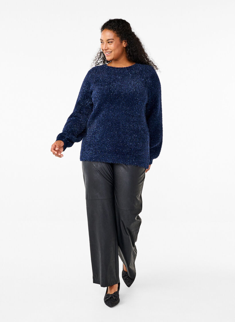 Neulepusero glitterlangalla, Sininen, Model image number 1