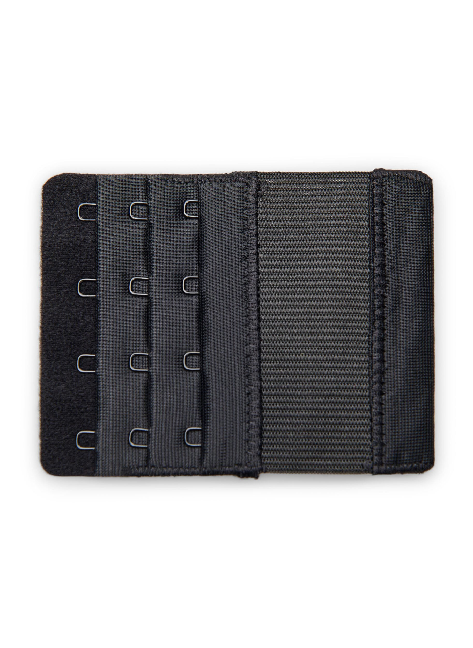 ZizziRintaliivien jatke, jossa on 6 koukkua, Musta, Packshot image number 1